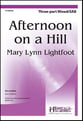 Afternoon on a Hill Three-Part Mixed choral sheet music cover